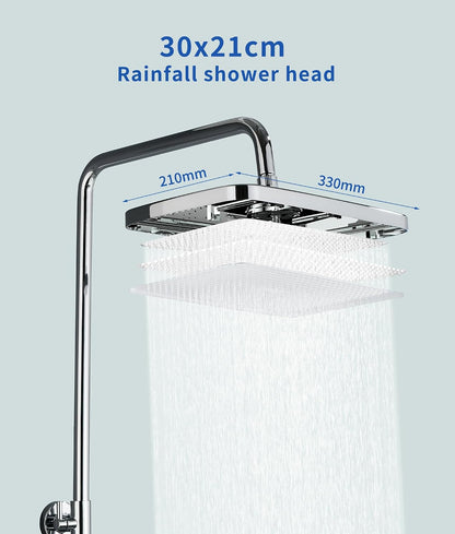 Thermostatic Shower Mixer Set 38°C