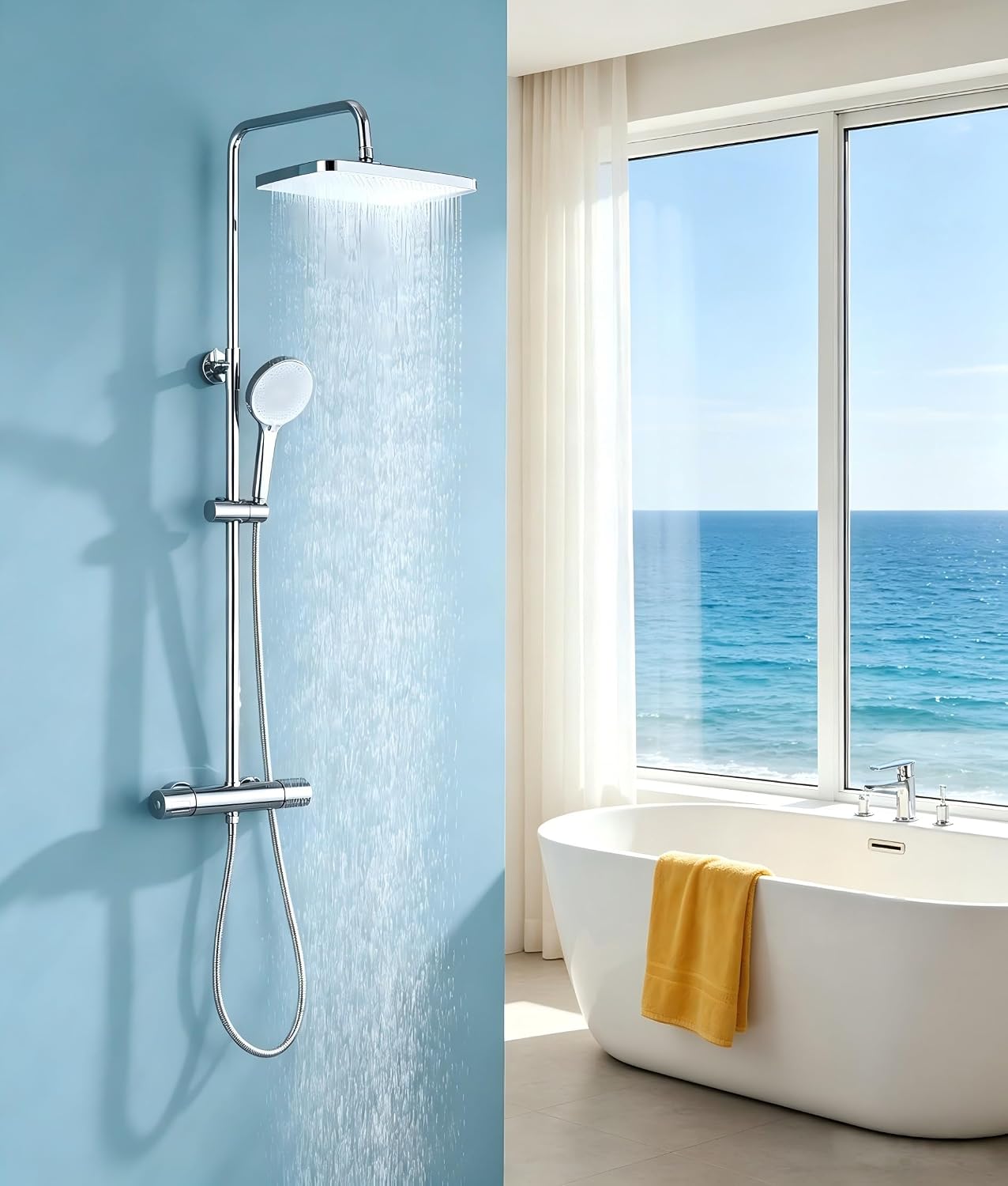 Thermostatic Shower Mixer Set 38°C